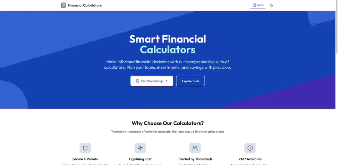 Easy Calculate Web App Project Screenshot